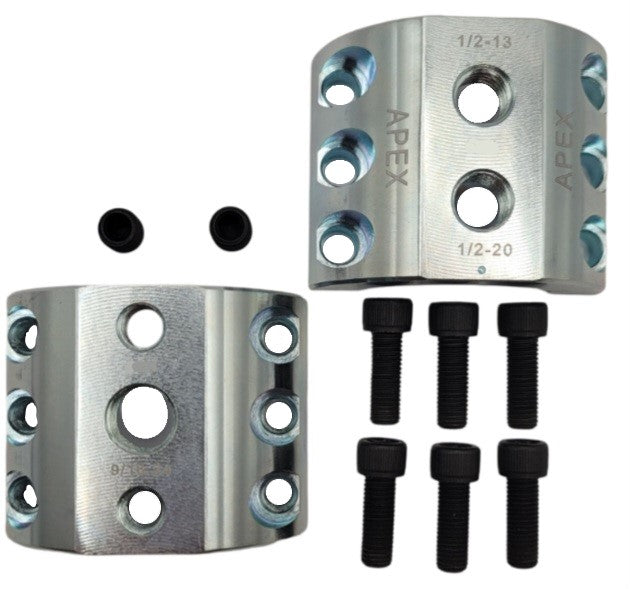 DC1.5-Z - Steering Stabilizer Clamp Silver Zinc, 1.5" ID, Universal