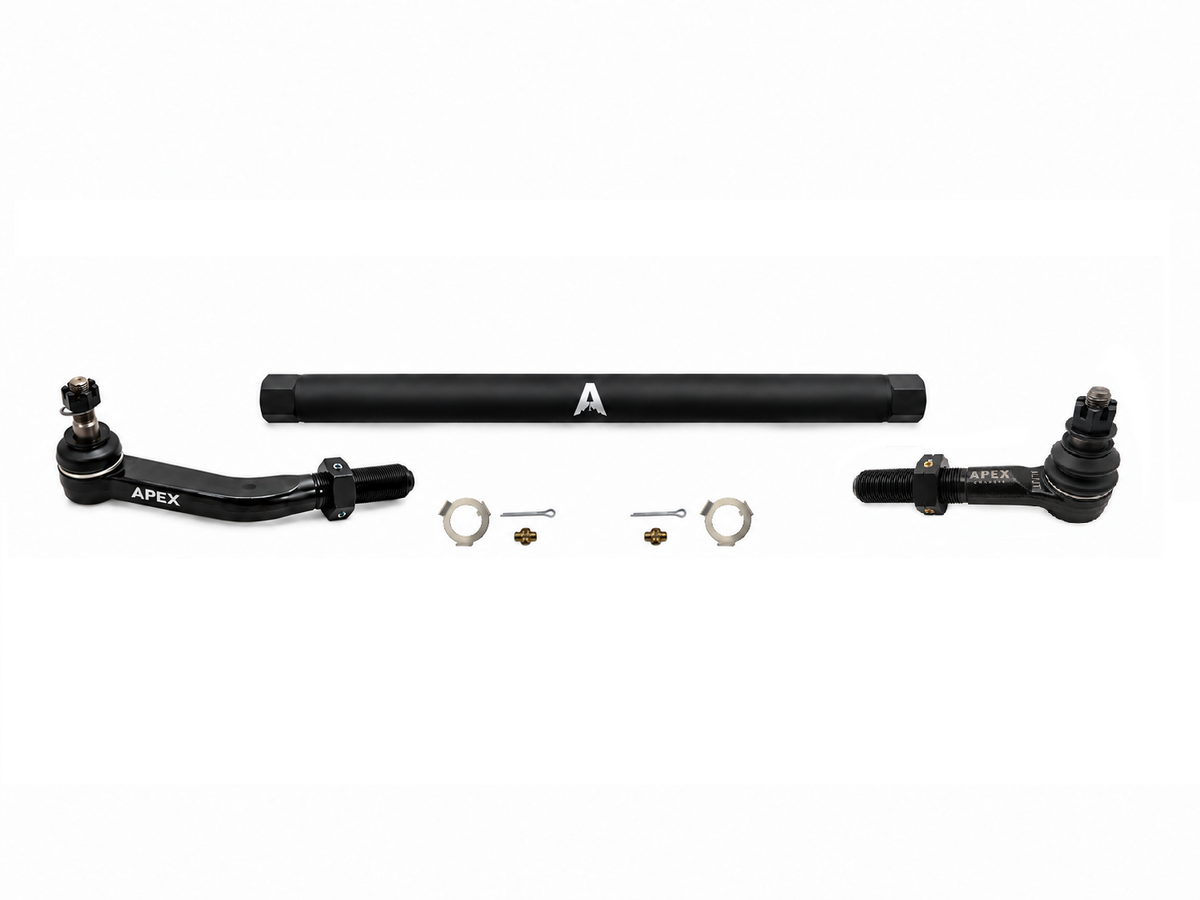 KIT123 - Jeep Wrangler JL & Gladiator JT - 2.5 Ton ProLock Drag Link Assembly - NoFlip - Black Aluminum