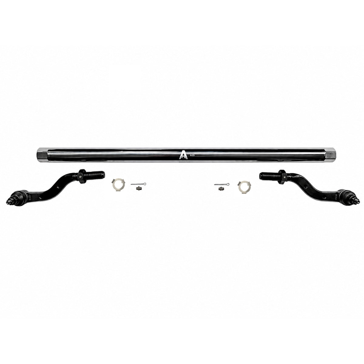 KIT126 - Jeep Wrangler JL & Gladiator JT - 2.5 Ton ProLock Tie Rod Assembly - Dana44 - Polished Aluminum