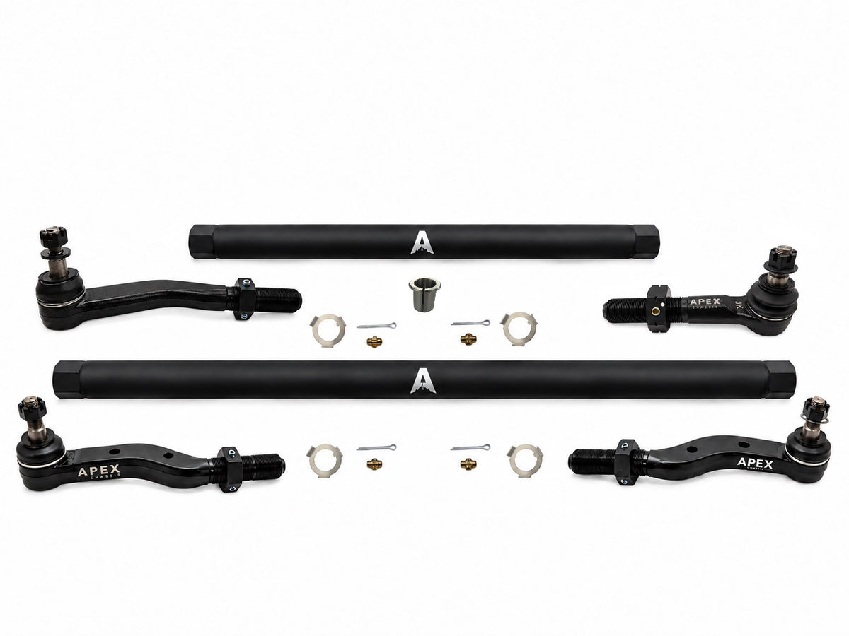 KIT135 - Jeep Wrangler JK 2.5 Ton ProLock Steering Kit - BLK Aluminum