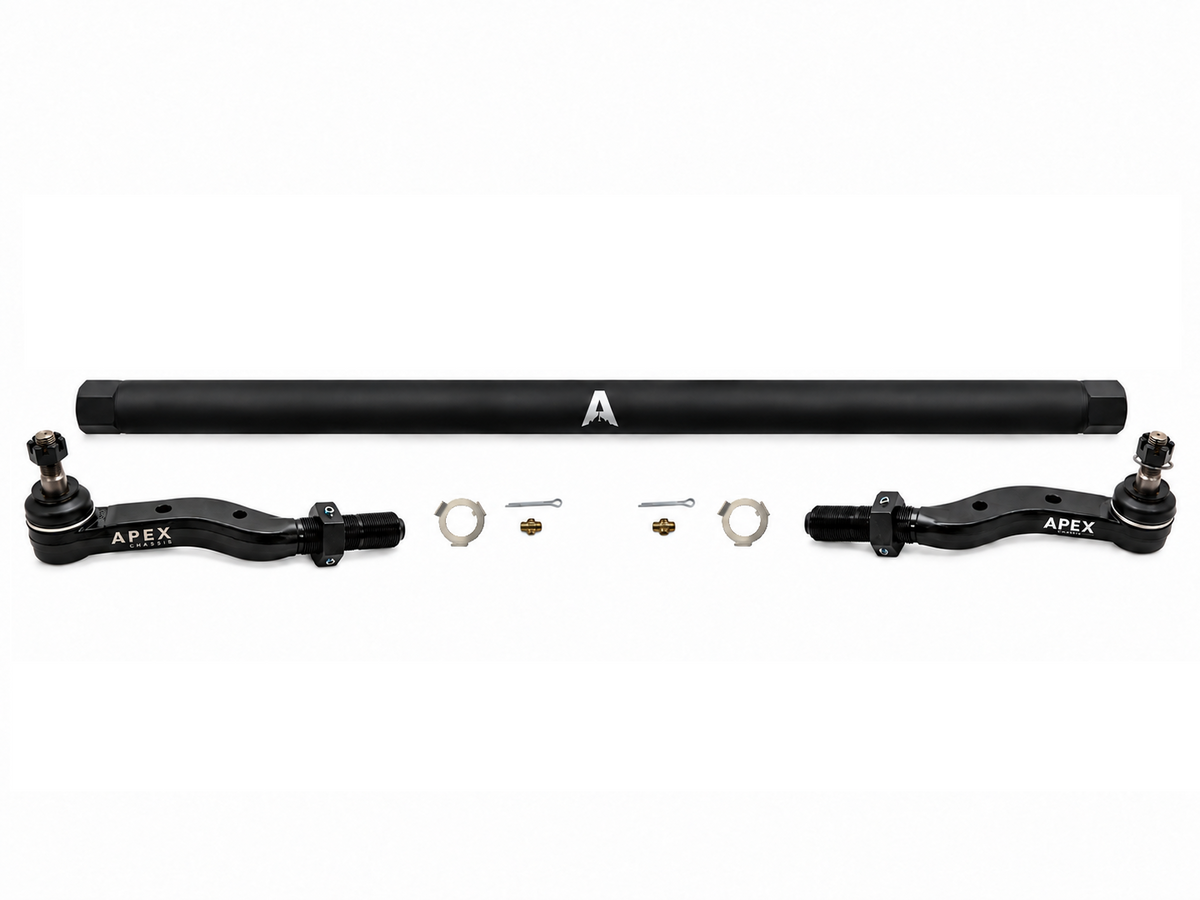 KIT136 - Jeep Wrangler JK 2.5Ton ProLock Tie Rod Assembly - Black Aluminum
