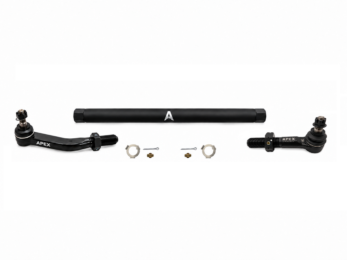 KIT137 - Jeep Wrangler JK 2.5Ton ProLock Drag Link Assembly - NoFlip - Black Aluminum