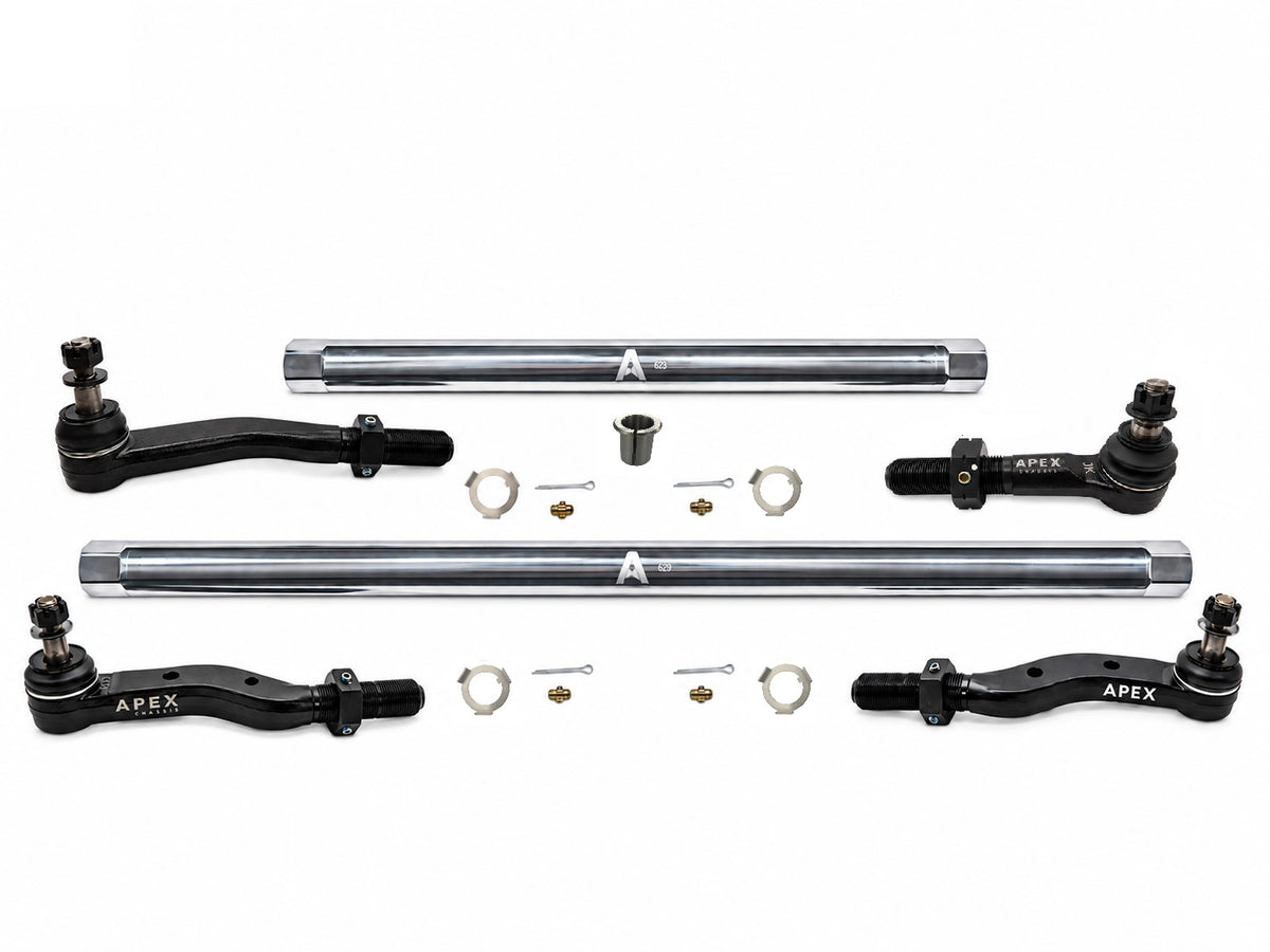 KIT140 - Jeep Wrangler JK 2.5 Ton ProLock Steering Kit - Polished Aluminum