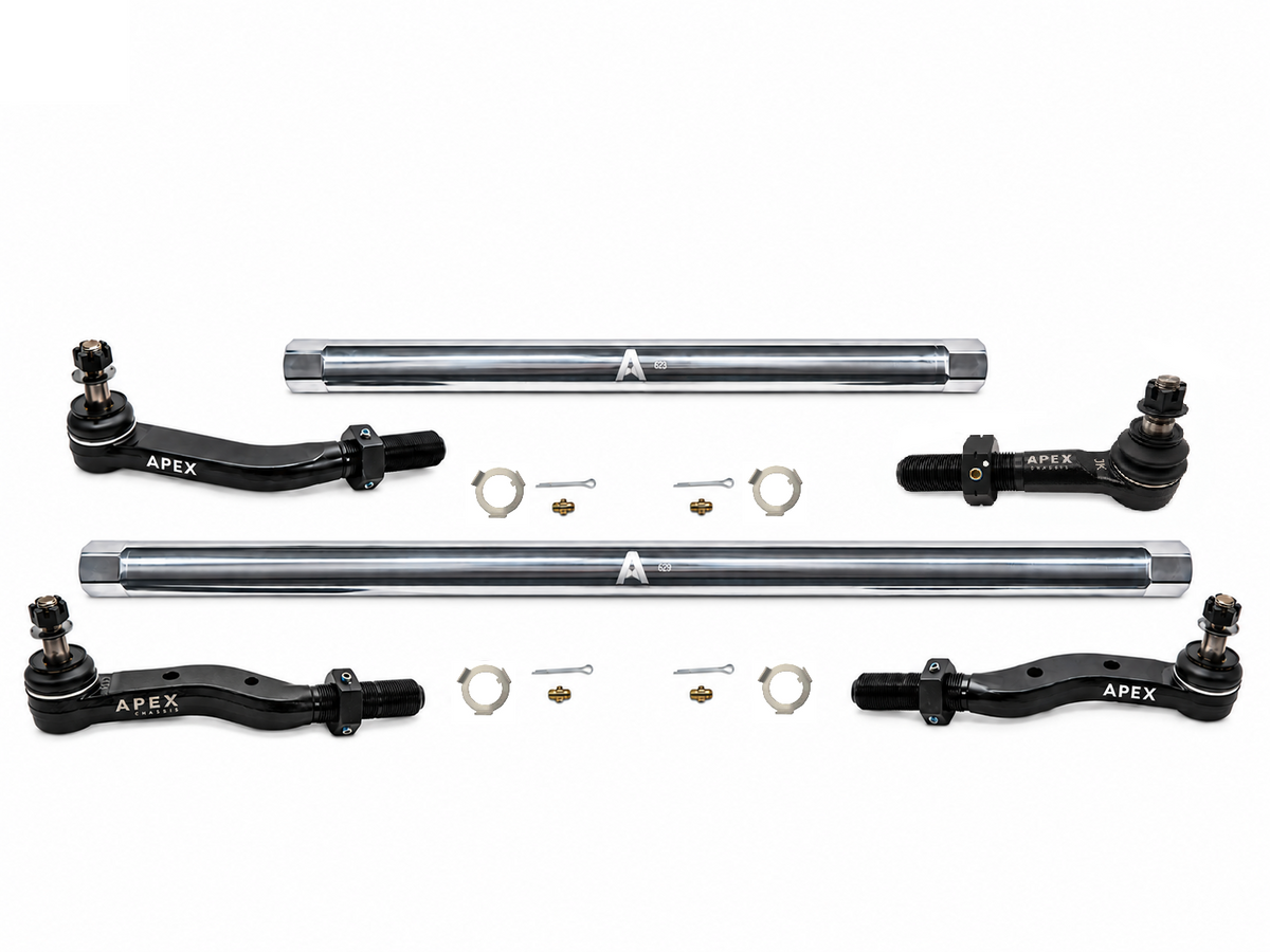 KIT140 - Jeep Wrangler JK 2.5 Ton ProLock Steering Kit - Polished Aluminum