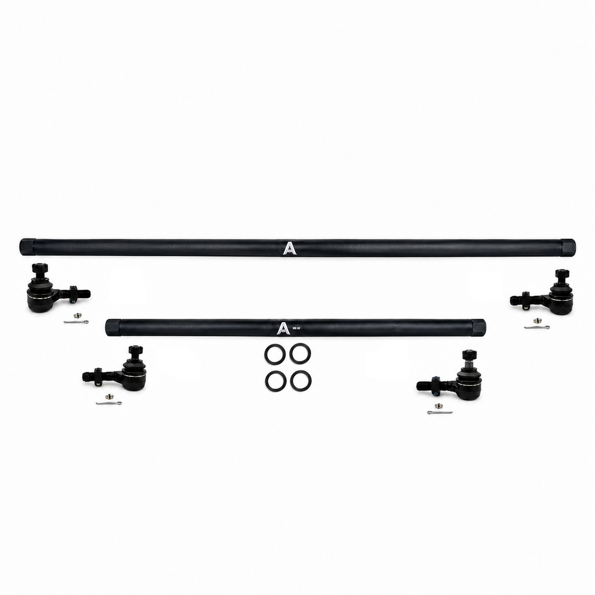 KIT150 - Jeep Wrangler JK - 1 Ton Steering Kit - BLK Aluminum