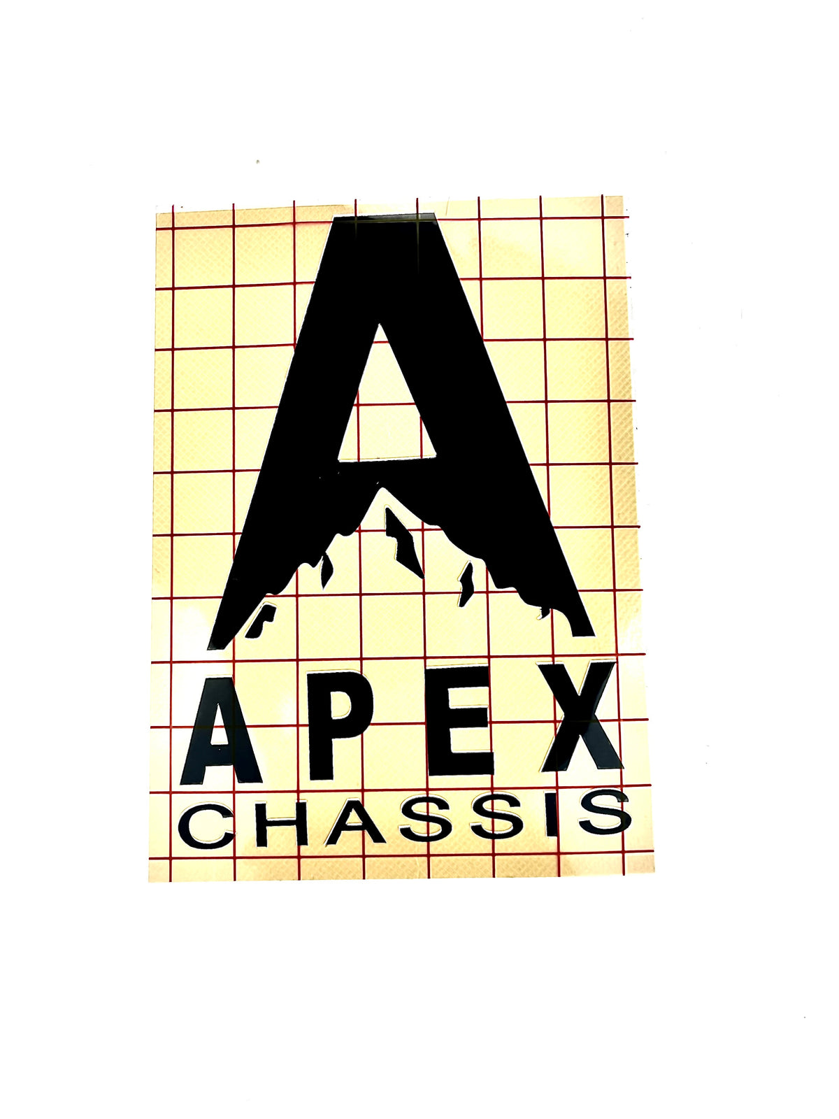 Apex Vinyl Transfer Sticker-Black