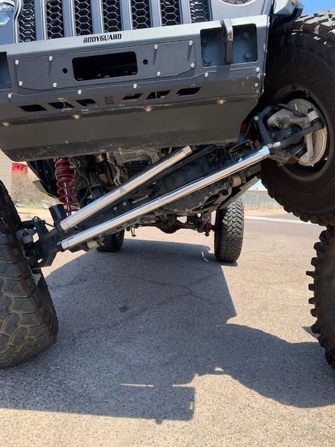 KIT120 - Jeep Wrangler JL & Gladiator JT - 2.5 Ton ProLock Tie Rod & Drag Link Assembly - Blk Aluminum